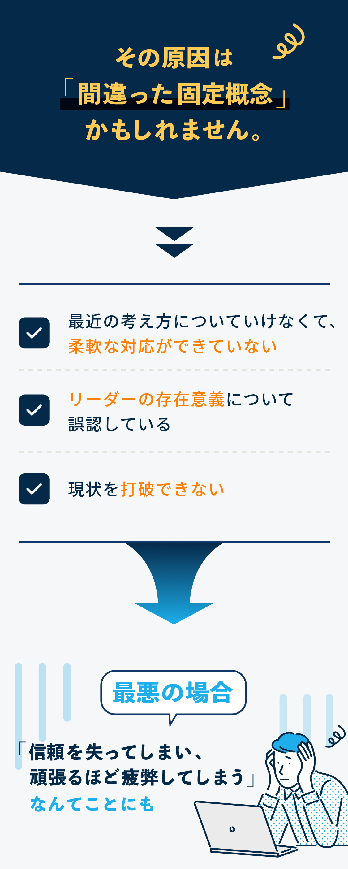 その原因は間違った固定概念」かもしれません。